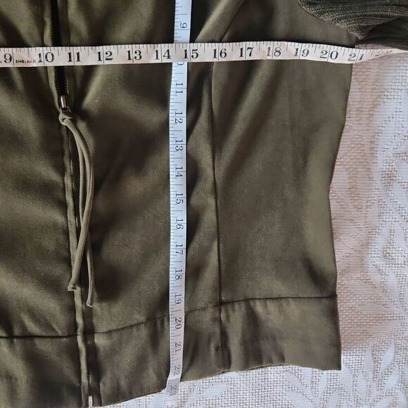 J8  Sag Harbor faux suade and sweater zip-up Jacket - Picture 6 of 8